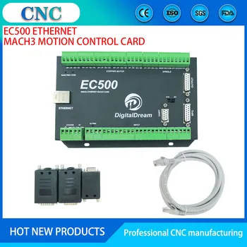 EC500 Mach3 Ethernet 3/4/5/6 eksenli hareket kontrolörü NVEM yükseltme sürümü Oyma makinesi motor hareket kontrol sistemi
