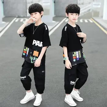 2-12 Y Kore Bebek Yürüyor Boys Kız Yumuşak giysiler Rahat Kısa Kollu + pantolon seti Pamuk 2 adet Takım Elbise