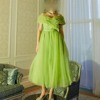 MINGLAN Moda Sevgiliye Plise Kapalı Omuz Kolsuz Bir Çizgi Uzun Abiye Ayak Bileği Uzunluk Zarif Örgün Balo elbise Yeni