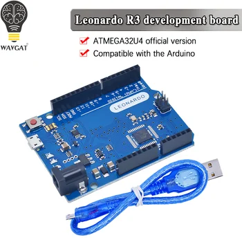 Leonardo R3 Mikrodenetleyici Atmega32u4 Geliştirme Kurulu İle USB kablosu İçin Uyumlu Arduino DİY Başlangıç Kiti