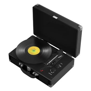 Vinil plak çalar küçük LP plak çalar Bluetooth stereo Vintage taklit mini disk Kutusu Fonograf noel hediyesi