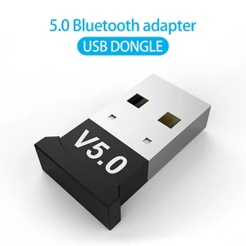 USB Bluetooth 5.0 Adaptörü Verici Bluetooth Alıcısı Ses Bluetooth Dongle Kablosuz USB Adaptörü Bilgisayar PC Laptop için