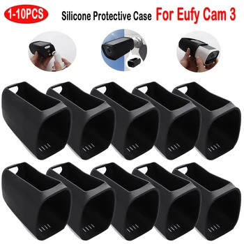 1-10 ADET Kamera Koruyucu Kılıf için Eufy Kam 3 UV geçirmez monitörlü kamera Koruyucu Kapak Su Geçirmez Kablosuz Güvenlik Kamera Kol