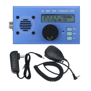 OEM USDX USDR HF QRP SDR Alıcı-verici 8-Band 5W DSP SDR SSB/CW Alıcı-verici Mavi/Siyah/Kırmızı Kabuk Mikrofon Amatör Radyo İçin