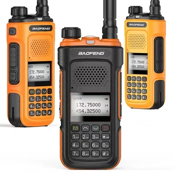 Baofeng UV-10 Walkie Talkie 5 W 136-174 / 400-520 MHz Güçlü UHF VHF Ham Radyolar Tipi C Şarj Iki Yönlü Telsiz 5-12 KM Telsiz