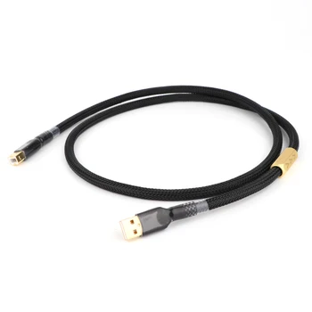 Hifi 5N OCC Saf Bakır DAC USB 2.0 Kablosu Ses Kod Çözücüleri Veri Kablosu İle Altın Kaplama Fiş