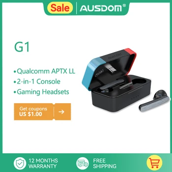 AUSDOM G1 Bluetooth kablosuz APTX Düşük Gecikme Kulaklık Tip-C Bluetooth Adaptörü oyun kulaklığı Anahtarı Konsolu İçin PS4 PS5