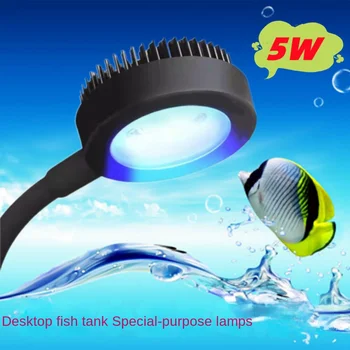 Küçük balık tankı ışık saman lamba deniz silindir lamba Mini çim silindir lamba kova USB mercan LED lamba mikro Fishbowl takılabilir lamba