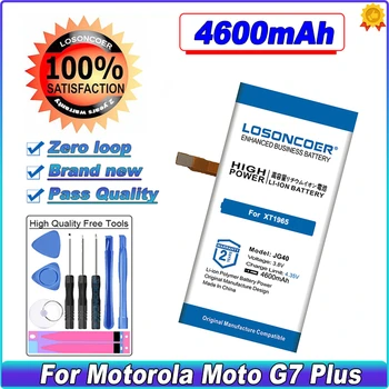 LOSONCOER 4600 mAh JG40 motorola pili Moto G7 Artı G7Plus Küresel XT1965 XT1965-3 XT1965-2 XT1965-6 Pil