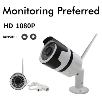 1080P Açık IP Kamera Güvenlik Gözetim WiFi Kamera Akıllı Hareket Algılama IP66 Su Geçirmez CCTV Monitör Kablosuz Wi Fi Kamera