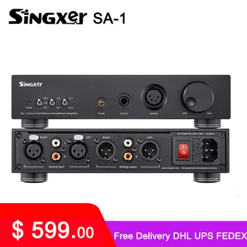 Singxer SA-1 kulaklık amplifikatörü Tam Dengeli Ayrık Sınıf A Amp / Preamp SA1 Desteği XLR / 6.35 mm / 4.4 mm Çoklu Arayüz