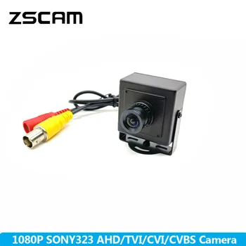 1080P AHD / TVI / CVI / CVBS 4 İn 1 Mini Renkli güvenlik kamerası Sony323 çip yıldız ışığı 0.001 Lux Ev Güvenlik Video Gözetim OSD Kamera