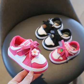 Yeni Bahar Sonbahar çocuk spor ayakkabı Çocuklar spor salonu ayakkabısı Yürümeye Başlayan Rahat İlk Yürüyüşe Tek ayakkabı Sıcak Satış Moda Ayakkabı