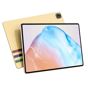 10.1 İnç Tablet PC 4 + 32G 8 Çekirdekli Android Tablet PC 1280X800 HD Cep Telefonu Akıllı Tablet PC Altın AB Tak