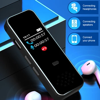 Akıllı HD Gürültü Azaltma MP3 Ses Kaydedici İle Bluetooth Cep Telefonu Çağrı Kayıt Ses Aktivasyon Kayıt Şifre
