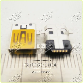 200 ADET / GRUP 4 SMT ayak 10 Pin Mini USB Şarj Jakı Dişi Soket mini usb Konektörü