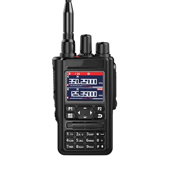 GPS 6 Bantları Amatör Ham İki Yönlü Radyo 256CH Hava Bandı Walkie Talkie VOX DTMF SOS LCD Renkli Polis Tarayıcı Havacılık