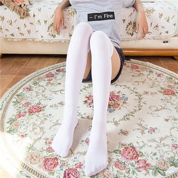 Lolita kadın Çorap diz üstü çorap Peri Hizmetçi Yay Düğüm Pamuk Çorap Sevimli Kız Prenses Seksi Çorap