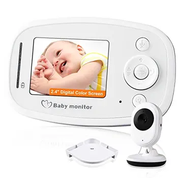 2.4 inç TFT LCD IR Gece Görüş Kablosuz İnterkom Dijital bebek izleme monitörü
