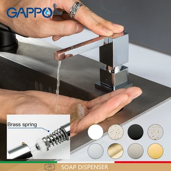 Gappo Mutfak Sıvı Sabunluklar Pirinç Mutfak Kare Güverte Üstü Distributeur De Savon Seifenspender Zeepdispenser G404