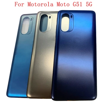Pil Kapağı Arka Kapı Kılıfı Konut Motorola Moto G51 5G arka kapak Logo ile Onarım Parçaları