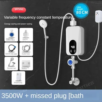 3500W Anında su ısıtıcı 220V Akıllı Elektrikli Duş Tankless Anında su ısıtıcı Termostat Banyo Mutfak için