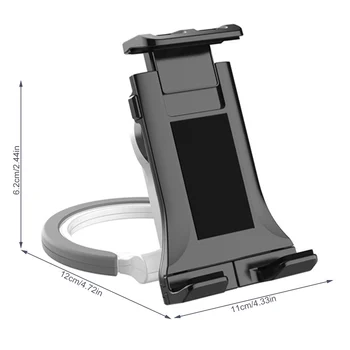 Duvara Monte Tablet tutamak Taşınabilir Asılı 2 in 1 stand braketi 4 5-11 inç Cep Telefonu Siyah