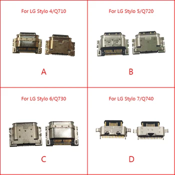 5 adet USB Jakı şarj portu dock konektör LG Q Stylus Stylo 4 Q710 Stylo 5 Q720 Stylo 6 Q730 Stylo 6 Q740 Şarj Fişi