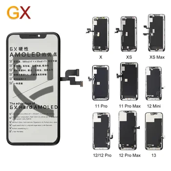 GX AMOLED iPhone XS İçin Ekran XSMAX XR 11 OLED En İyi GX Sert OLED iPhone X LCD Ekran AMOLED Sayısallaştırıcı Meclisi Değiştirme