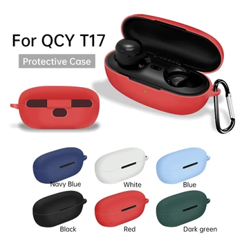 kabuk için Taşıma Çantaları Kapak QCY T17 Kablosuz Kulaklık Koruyucu Kılıflar
