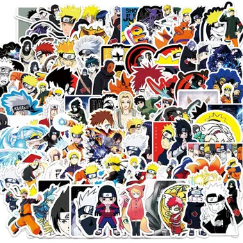 10/30/50/100 adet Japonya Naruto Anime Sticker Naruto Uzumaki Karikatür Çıkartması Araba Bisiklet Dizüstü Kaykay Kırtasiye Sticker Çocuklar için