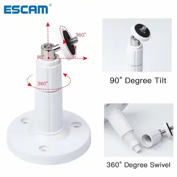 ESCAM 360 Derece Metal Kamera Desteği Duvara Monte Döner Tavan Braketi Standı Tutucu CCTV Gözetim Güvenlik Kamera İçin