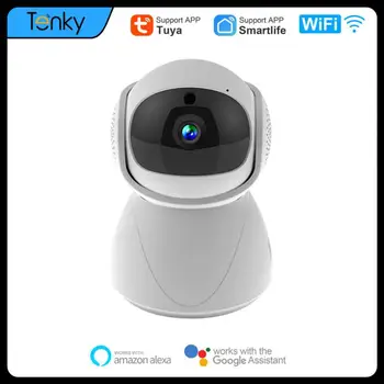 Tuya Akıllı 1080P 5GHz 2.4 G Çift Bant WiFi Otomatik İzleme Ses Algılama Güvenlik CCTV Video bebek izleme monitörü kablosuz ip kamera