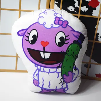 Anime Mutlu Ağaç Arkadaşlar HTF Flippy Fliqpy Çatlak Petunya 40 cm Oyuncaklar Bebek doldurulmuş oyuncak Yumuşak Yastık Minder Peluş Çocuk Hediye 7560