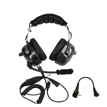 Yüksek Kaliteli Ağır Hizmet Tipi İki Yönlü Telsiz Gürültü Önleyici Kulaklık Boom Mic İle Kulaklık Vertex VX231