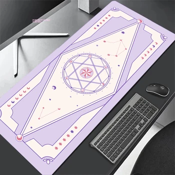Sihirli Yıldız Ay Masa Paspaslar Kişiselleştirilmiş Kumaş Mouse Pad ofis halısı masa pedi Fare Mat Büyük Mousepad kauçuk paspas Bilgisayar için