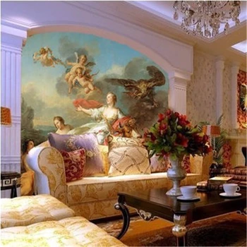 beibehang 3d duvar resimleri Otel boyama tarzı oturma odası kanepe arka plan duvar kağıdı | duvar kaplamaları / Poseidon fotoğraf duvar kağıdı