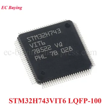 STM32H743VIT6 LQFP-100 STM32H743 STM32 H743VIT6 LQFP100 STM32H STM32H7 Cortex-M7 32-bit MCU Mikrodenetleyici Çip IC Yeni Orijinal