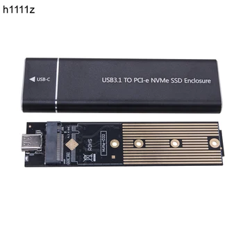 M. 2 Muhafaza SSD Durumda M2 SSD Adaptörü M2 USB C Kurulu Alüminyum Kutu RTL9210B Çip Desteği 2230 2242 2260 2280 M. 2 NVME SATA SSD