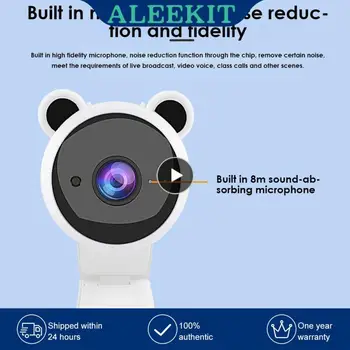 1~8 ADET Dizüstü Canlı Akış 1080P Çözünürlüklü Webcam Mikrofon ile Bilgisayar USB Kamera Ev Kamera masaüstü bilgisayar Aksesuarları Pembe