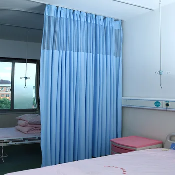 Yüksek hassasiyetli Kalınlaşmış Tıbbi Yatak Perde Hastane Perdeleri Güzellik Salonu SPA Hasta Kör Perdeler Özel Perdeler