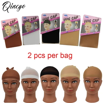2 Adet (1 torba) yüksek Kaliteli Peruk Kap Saç Net Moda Gerilebilir Saç Ağları Naylon Örgü Peruk Net Peruk Yapımı İçin Ücretsiz Boyut
