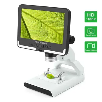 7 inç Ekran 2MP 1080P 220X Dijital Mikroskop CMOS Borescope Eğitim El Endoskop kameralı boru muayene cihazı Büyüteç