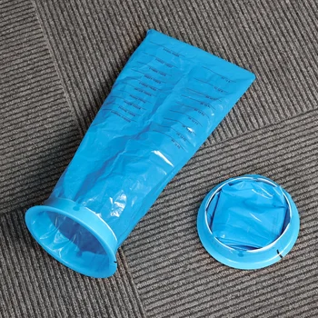 25 Adet Araba Çöp Torbası Tek Kullanımlık Kusmuk Çanta Araba Mavi Kusma Çanta Taşınabilir Kusmuk Çanta Barf Çanta Araba Hastalığı Hamile Kadın