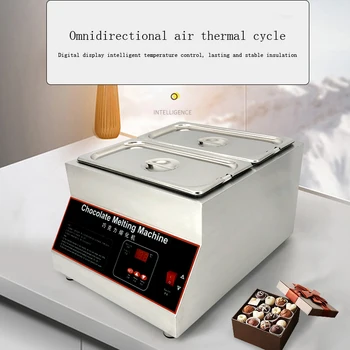 Hava ısıtma Çikolata eritme makinesi Elektrikli Ticari dijital ekran şeker Çikolata erime tavası 500W