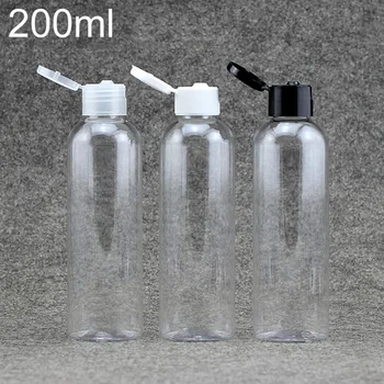 Ücretsiz Kargo 200 ml Plastik Su Şişesi Kapaklı Kozmetik Losyon Ambalaj Boş Duş Jeli Şampuan Yüz Toner Konteyner
