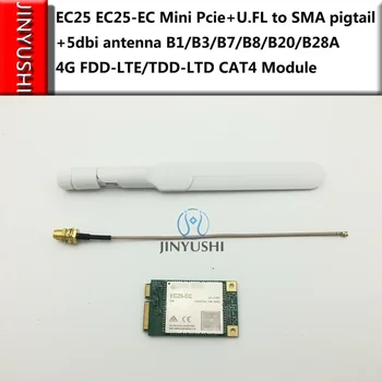 JINYUSHI EC25 EC25-EC Mini Pcıe + U. FL SMA pigtail + 5dbi anten B1/B3/B7 / B8 / B20 / B28A 4G FDD-LTE / TDD-LTD CAT4 Modülü