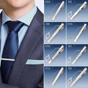 Erkekler Kravat Klipleri Düğün Aksesuarları İş Takı kravat iğnesi s Moda Kore Versiyonu Paslanmaz Çelik Raptiye kravat iğnesi YXL4