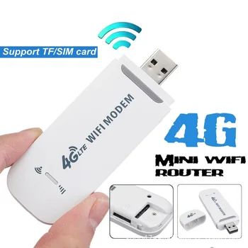 Kablosuz 4G LTE USB Dongle Mobil Geniş Bant 150Mbps Modem Sopa Sım Kart Kablosuz Yönlendirici USB 150Mbps 4G kart yönlendirici Ev Ofis