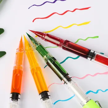 8 Renk Dolum Çeşmeler Fırça Kalem Çin kaligrafi kalemi Yazma Boyama Okul Ofis Kırtasiye Malzemeleri
